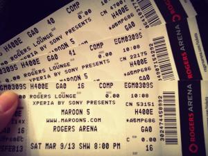 Maroon 5 Tickets